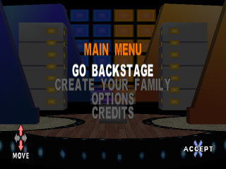 Family Feud title screen for Playstation